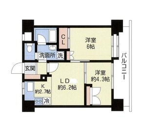 西川口朝日マンションの物件間取画像